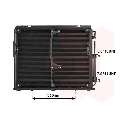 Image of 1408300070, 1408300170, 1408300470, 1408300670, A1408300070 Condenser VAN WEZEL 30005221 without dryer Aluminium 600mm