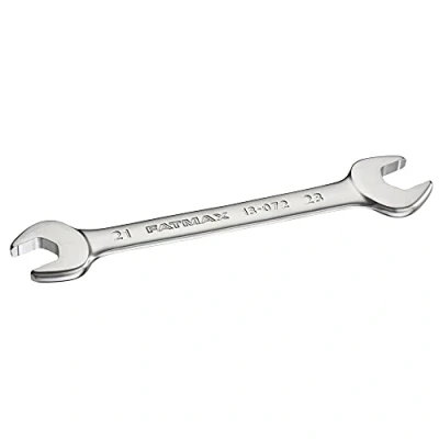 Image of Stanley FatMax FMMT13072 0 Double Open Ended Spanner 21 x 23 mm 15 Offset with Non Slip Profile for Improved Screw Contact Steel