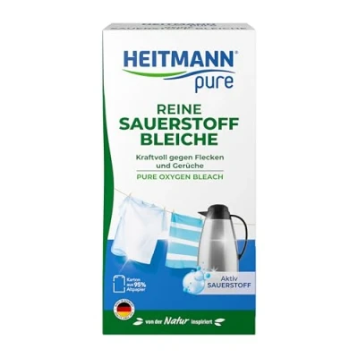 Image of HEITMANN Pure oxygen bleach: ecological bleach, high washing power against stains and dirt, 1 x 350 g, 1008268