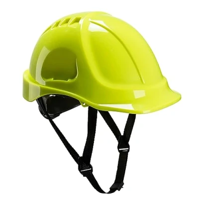 Image of Portwest PS54 Endurance Lightweight Construction Hard Hat Safety Helmet Yellow