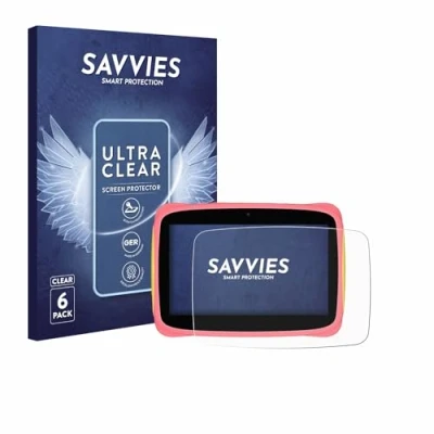 Image of Savvies 6 Pack Screen Protector compatible with Blackview Tab 3 Kids Protection Film Clear