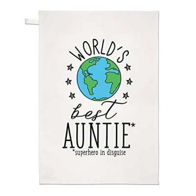 Image of World&#039;s Best Auntie Tea Towel Dish Cloth