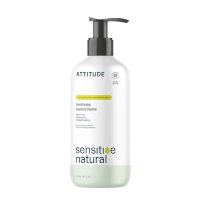 Image of ATTITUDE Hand Soap for Sensitive Skin with Oat and Avocado Oil, EWG Verified, Dermatologically Tested, Vegan, 473 mL