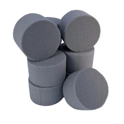 Image of floral supplies 10 Oasis DRY Foam Rounds/Cylinders for Artificial Silk Flowers