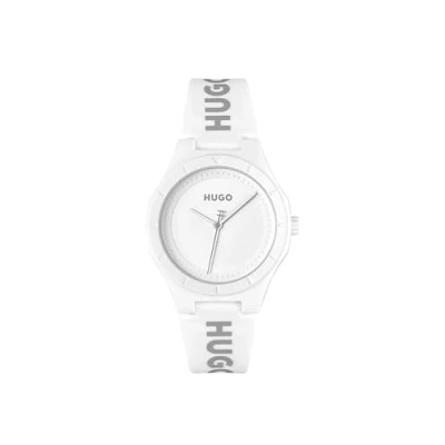 Image of HUGO Analogue Quartz Watch for Women #LIT HER Collection with Silicone Bracelet 1540165