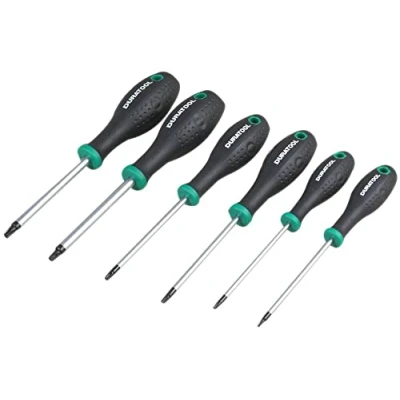 Image of DURATOOL D03443 Tamperproof Torx Screwdriver Set, 6 Piece