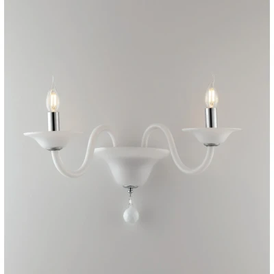 Image of SOFFIO Twin 2 Light Candle Wall White 47x36x30cm