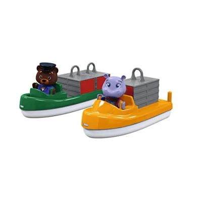 Image of AquaPlay Container and Transport Boat Accessories Waterways or for the Bathtub, 2 Boats, Containers BO Wilma, Children from 3 Years, 8700000271, Colourful