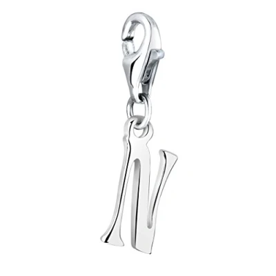Image of Nenalina Charm Letter N Pendant, for All Brands of Bracelets and Necklaces, 925 Sterling Silver, 713243 000