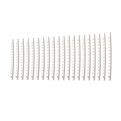 Image of Alnicov Guitar Fretwire,20Pcs Nickel plated Copper 2.0mm Fret Wire Set for Electric Acoustic 20 Frets Fingerboard,Sliver