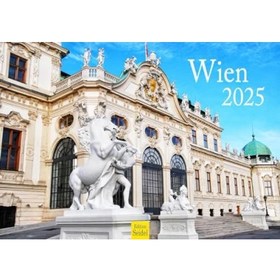 Image of Edition Seidel Premium Calendar Vienna 2025 Format DIN A3 Wall Europe Austria Capital Lower Schönbrunn Palace Danube Metropolis