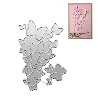 Image of SpirWoRchlan Cutting Dies, Butterfly Metal Dies DIY Scrapbooking Emboss Paper Cards Craft Embossing Stencil Tool Gift