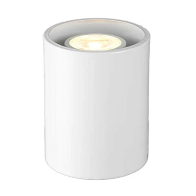 Image of Lights4Living Modern White LED Uplighter Table, Floor Lamp with Inline Switch (White)