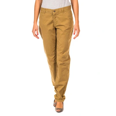 Image of Gaastra Womens Long straight cut trousers with hems 31693810 woman Beige Cotton Size 30 (Waist)