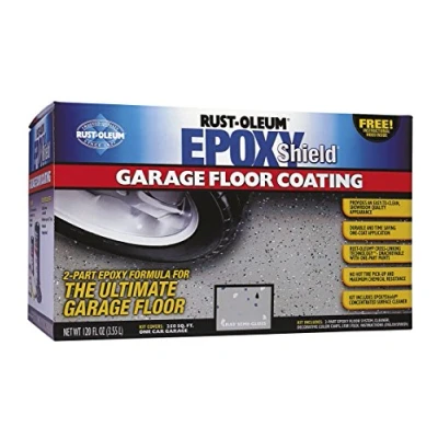 Image of RUST OLEUM 203005.3.78 Epoxy shield Garage Floor Coating, Resists Petrol, Motor Oil, Salt And Hot Tire Pick Up, Mid grey