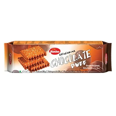 Image of Munchee Chocolate Puff Biscuits 200g Pack of 9 Authentic Taste Sri Lanka
