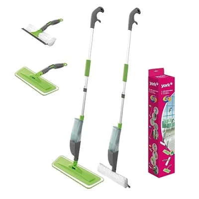Image of Spray &amp; Collect 4 in 1 Set Mop Floor with Function Tank 500 ml Microfibre 41 cm and Telescopic Handle 110 Keep Your Home Tidy