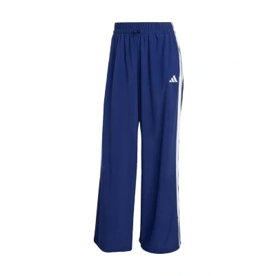 Image of adidas Sportswear Essentials Stripes Lifestyle Parachute Tracksuit bottoms, Women&#039;s, Size: XXS, Dark blue white
