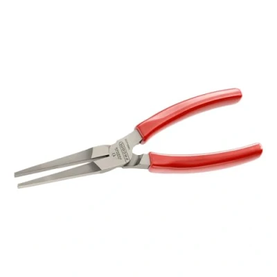 Image of Facom 188A.20G Plate Nose Pliers with Carved PVC Handle, Red, 200 mm