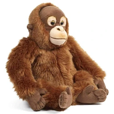 Image of Living Nature AN393 Soft Toy Animal Orangutan, Brown