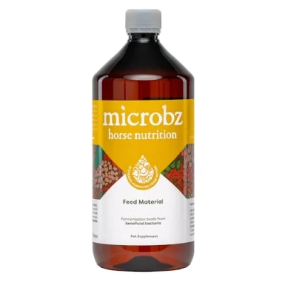 Image of MICROBZ HORSE NUTRITION 1 Litre Liquid Beneficial Microbes for Horses &amp; Foals, to Support Equine Digestive Health, Immunity Performance 100% Natural