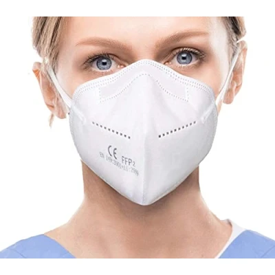Image of FFP2 Face Mask, Disposable FFP2/KN95 Masks, 5 Layer Filter Mask Effieciecny≥95% Protection, Masks EN149: 2001 + A1: 2009, Dust CE Certified Respirator (40)