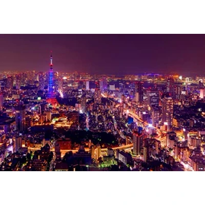 Image of Jigsaw 2000 Piece Puzzle Tokyo Night View Game