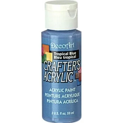 Image of DecoArt Acrylic Paint, Tropical Blue, 59ml