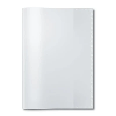 Image of HERMA Clear Exercise Book Cover A5, Made of wipeable and Sturdy Plastic, Slip on Jackets for School, Transparent, 7480