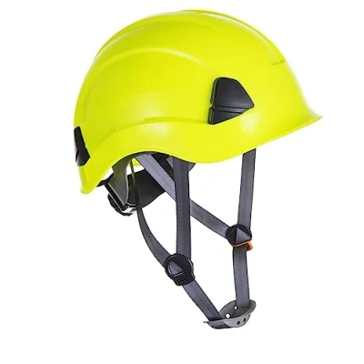 Image of Portwest PS53 Height Endurance Lightweight Construction Hard Hat Safety Helmet Yellow, 0