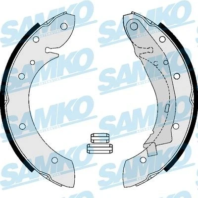 Image of 1610091380 Brake Shoes SAMKO 87165 228mm 41,5mm with handbrake lever CITROËN: Berlingo / First I Van,