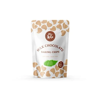 Image of Sugar Free Milk Chocolate Chips by Mrs. Keto Vegan, Low Carb, No Added Sugar, Diabetic Friendly 200g