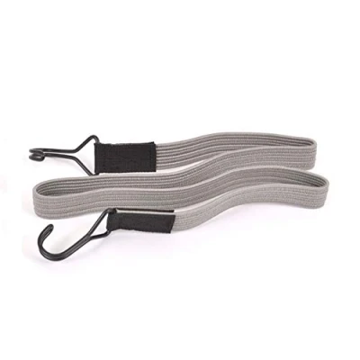 Image of 22mm x 100CM GREY FLAT ELASTIC BUNGEE STRAPS PACK OF 2 OR 10 (10 100cm)