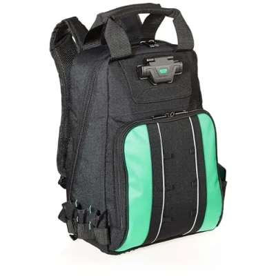 Image of Amazon Basics Lighted Tool 55 Pockets, Backpack, Black(Previously Denali brand)