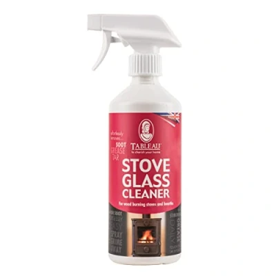 Image of Tableau Stove Glass Cleaner, Easily Remove Soot, Grease and Tar From Windows in Wood Burning Stoves Hearths. Spray. 500ml