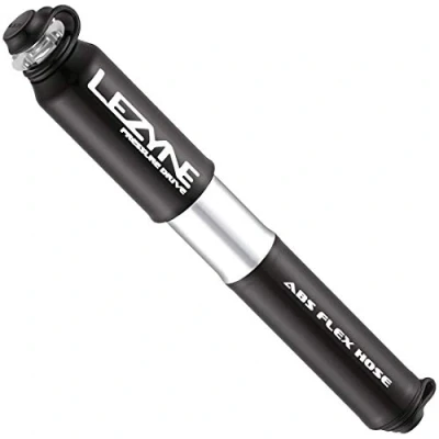 Image of Lezyne Pressure Drive Pump Black, Medium/Presta Schrader Dual Twin Head Tyre Tube Bicycle Cycling Cycle Biking Bike Road Mountain Inflator Air Inflation Racing Race Hand Frame Mini Accessories
