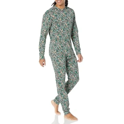 Image of Amazon Essentials Men&#039;s Knit Pyjama Set, Black Folkloric, 4XL Plus