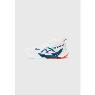 Image of Asics Metarise Handball shoes, Men&#039;s, Size: 10.5, White/mako blue shoes