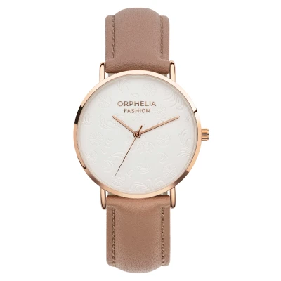 Image of Orphelia Fashion Iconic WoMens Brown Watch OF711814 Leather One Size
