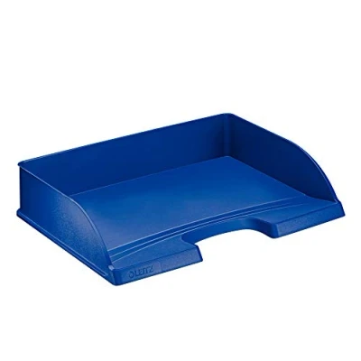 Image of Leitz A4 Landscape Letter Tray, Blue, Plus Range, 52180035