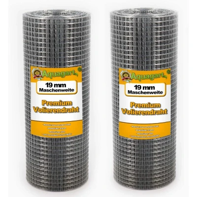 Image of Aquagart 20 m x 0.5 Aviary Wire mesh Welding grid fencing Hot dip galvanized