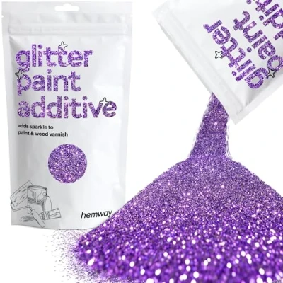 Image of Glitter Paint for Walls Purple Additive Emulsion Latex Acrylic Sparkles Interior Painting 100g / 3.5oz