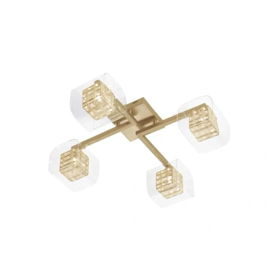 Image of Avignon 4 Light Ceiling Flush Gold Fitting