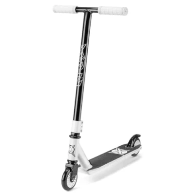 Image of Xootz Phantom Stunt Scooter, Adult and Kids Kick Freestyle, T Bar Black (White)
