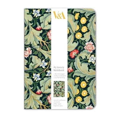 Image of V&amp;A Leicester Wallpaper Design A5 Luxury Notebook (14.8 x 21 cm)