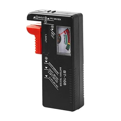 Image of WUJUN Analogue Battery Tester Multi Size Checker for AA AAA C D 9V 1.5V Button Cell Batteries (Requires No Operation) (1)