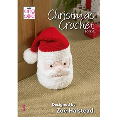 Image of King Cole Christmas Crochet Book 6 by Zoe Halstead