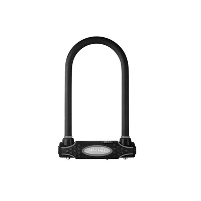 Image of MASTER Lock Heavy Duty Bike D [Key] [Universal Mounting Bracket] [Certified Lock] [Police Approved] 8195EURDPRO Ideal for Bike, Electric Mountain,Folding Bike,Black,210 mm x 110