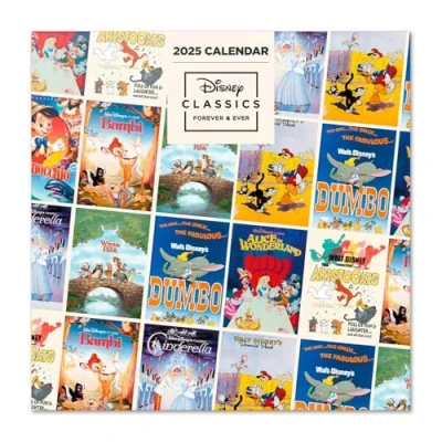 Image of Grupo Erik Disney Wall Calendar 2025 12&quot; x Square 2025, Planner Family