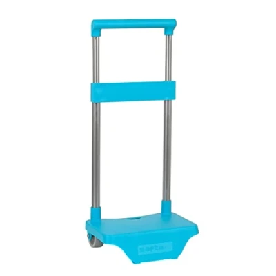 Image of Safta Trolley for school backpacks, foldable, light, resistant with extractable grip handle and wheels